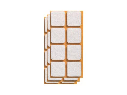ochrana podlah filcová 20x20mm BÍ (24ks)
