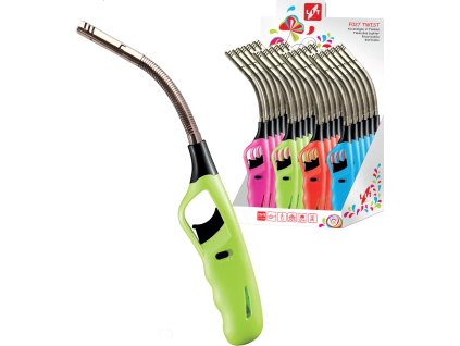 zapalovač TWIST flexi 27cm plamínkový, dětská pojistka, mix barev