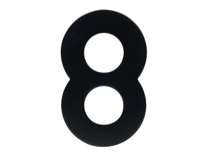 číslo domovní č.8 95mm nerez ČER