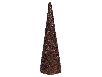dekorace PYRAMIDA 40cm, kov., 20LED, HN