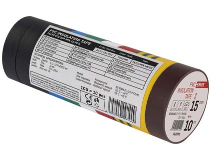 páska izolační 15mmx10m PVC mix barev (10ks)