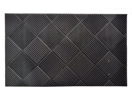 rohož guma 45x75cm KOSOČTVERCE, ČER