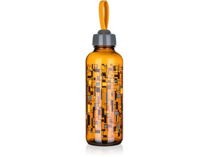 láhev na pití 450ml MANON sklo/PH HN,rectangels,s poutkem