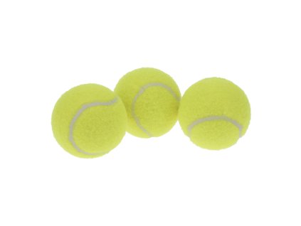 hračka pro psa MÍČEK TENISÁK 6cm mix barev (3ks)