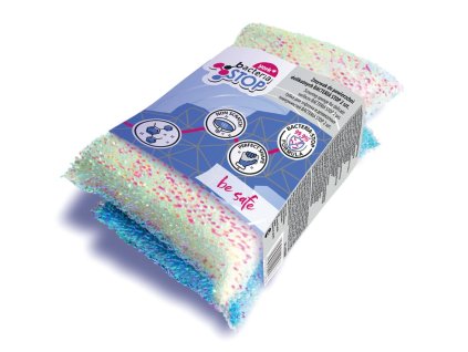 houbička čisticí BACTERIA STOP 11,5x7x3cm na jemné povrchy (2ks)