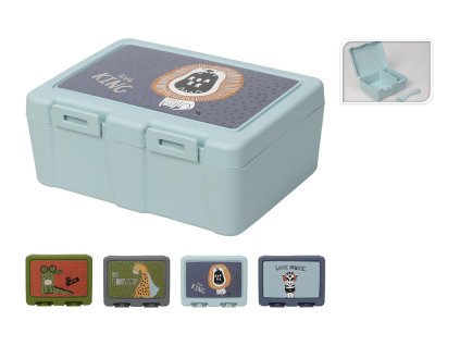 box svačinový 18x13,5x7,5cm s klick uz. s potiskem PH mix dekorů
