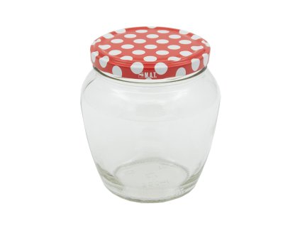 sklenice zavařovací 550ml TWIST 82 + víčka PUNTÍK (8ks)
