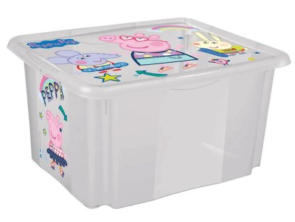 box úložný PRASÁTKO PEPPA 55,5x40x30cm,45l,s víkem PH