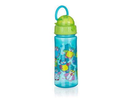 láhev na pití 500ml s brčkem SOVA PH ZE