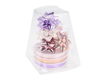 stuha vázací+mašle 10x10x11,5cm papír/PP/PE mix barev (9ks)