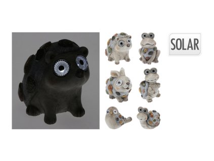 dekorace zahradní ZVÍŘÁTKA LED, solární, polyresin, mix 6 druhů