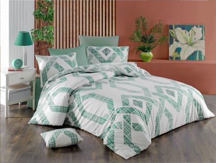 19526 9029 topas zelene bile bavlnene povleceni