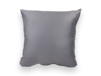 Saténový povlak na polštář antracitový (Rozměr 30x40)