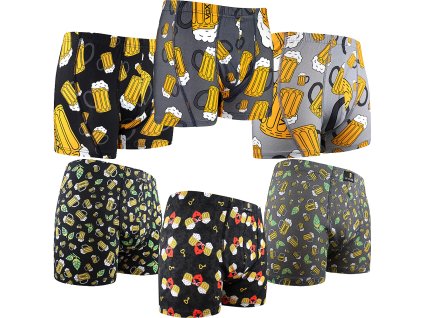 boxerky Kevin PiVoXX (Barva PIVO/velké černá, Velikost M)