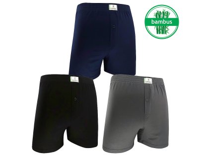 trenýrky Wuzzy bambus (Barva tm.modrá, Velikost L)