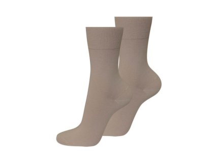 Ponožky BIO STŘÍBRO bez gumy béžové (Velikost 29-30)