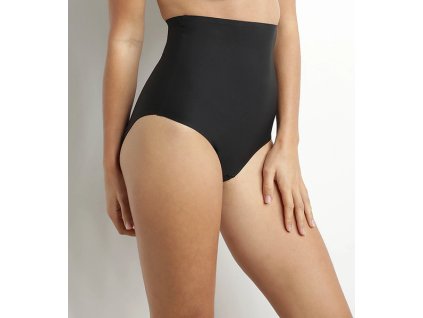 DIM MID WAIST BRIEF - Dámské formující kalhotky s vyšším pasem - černá (Velikost S)