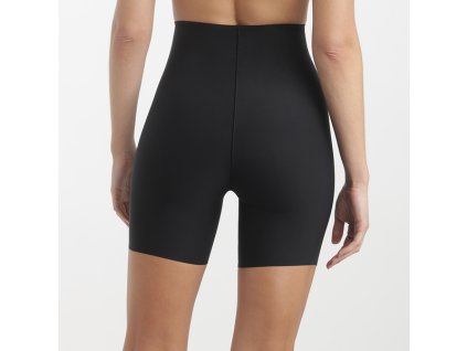 DIM MID WAIST PANTY - Dámské formující boxerky s vysokým pasem - černá (Velikost XS)