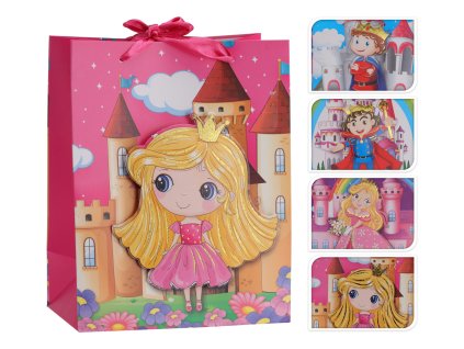 taška dárková 23x18x10cm 3D DĚTSKÁ mix dekorů