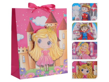 taška dárková 40x30x12cm 3D DĚTSKÁ mix dekorů