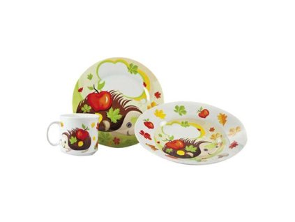 sada jídelní dětská JEŽEK 3díl.keramická