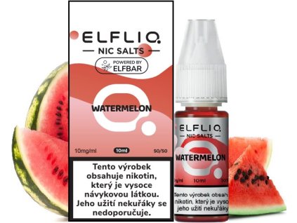 liquid elfliq nic salt watermelon 10ml 10mg