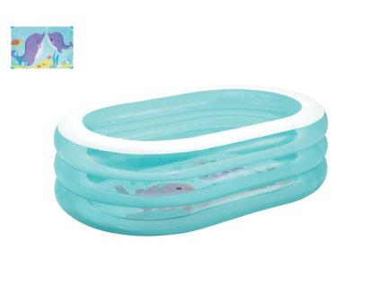 Bazén INTEX 57482 nafukovací OVÁL transparentní 163 x 107 x 46 cm