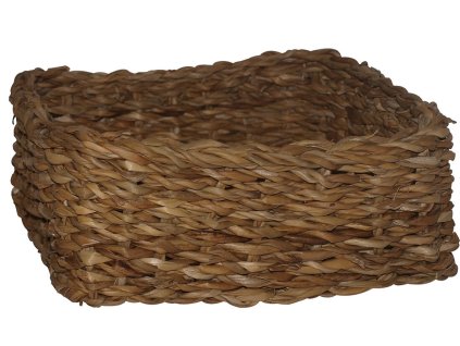 košík hranatý nízký velký 26x26x12cm mořská tráva