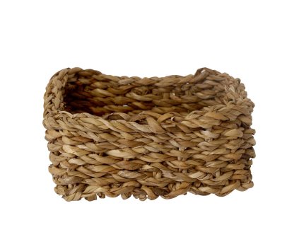 košík hranatý nízký střední 22x22x10cm mořská tráva