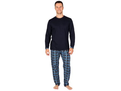 Pánské dlouhé pyžamo P HEKTOR (Velikost XL)