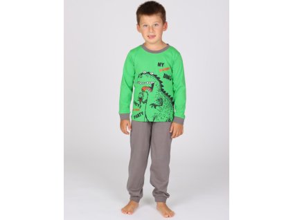 Dětské dlouhé pyžamo P DINOS (Velikost 140-146)