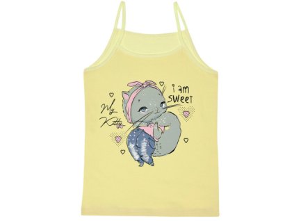 Dívčí košilka KIDS UR C SVĚTLE ŽLUTÁ (Velikost 110)