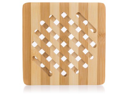 podložka dřevěná 18x18x1cm BRILLANTE bambus