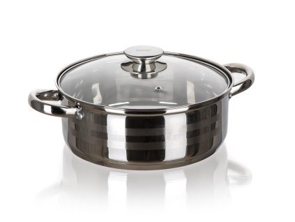 rendlík 24cm se skl.poklicí 3,9l nerez LIVING