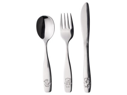 příbor dětský ANIMALS ocel sada 3díl.