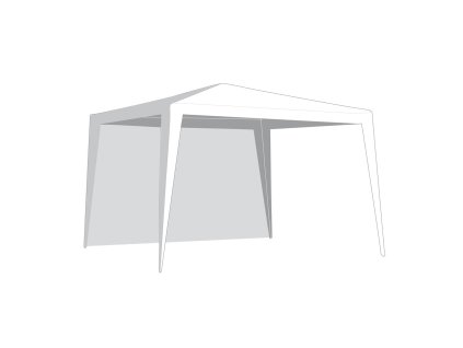 stěna k altánu 295x190cm bez okna BÍ