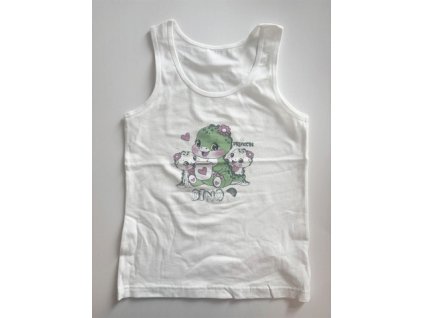 Dívčí košilka E-DINO BÍLÁ (Velikost 110)