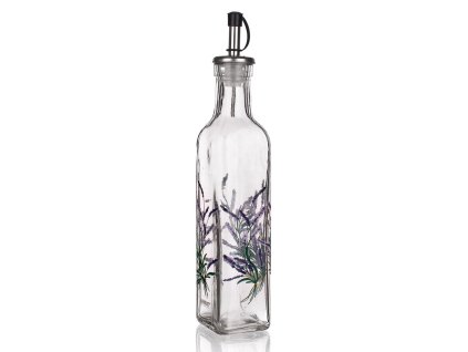 láhev na olej/ocet 250ml LAVENDER skl., nálevka PH