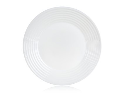 talíř mělký skleněný HARENA 25cm BÍ