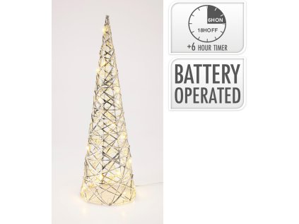 dekorace PYRAMIDA 40cm LED STŘ s časovačem