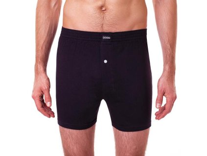 COTTON BOXER - Volné pánské bavlněné boxerky - černá (Velikost M)