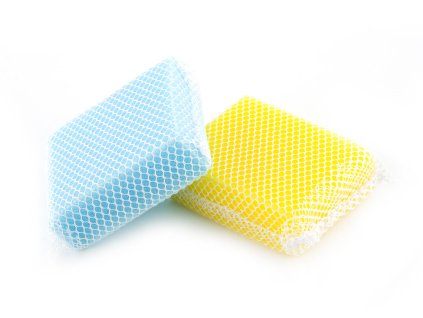 houbička na nádobí 10x8x3,5cm ŽL/MO (2ks)