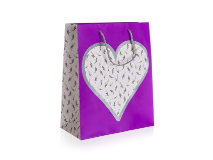 taška dárková 26x32x13cm (L) LEVANDULE