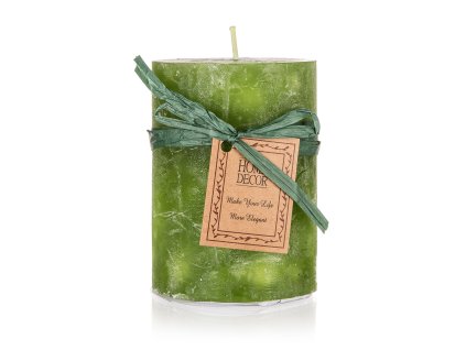 svíčka pr.6,8x9,5cm GREEN