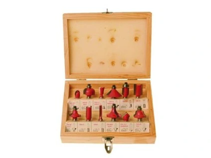 fréza do dřeva tvarová 8mm sada 12díl.