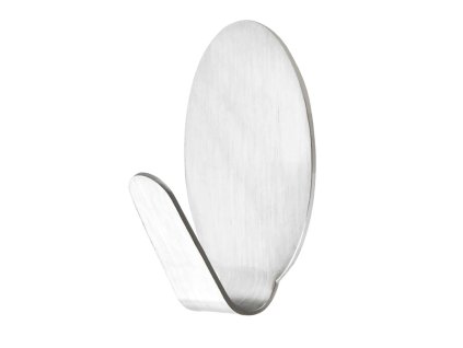 háček ovál. malý samolepící nerez (8ks)