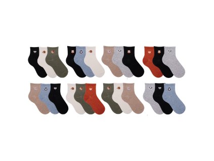 36975 (3 páry) (1 pack) (Barva mix)