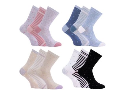 34326 (3 páry) (1 pack) (Barva mix)