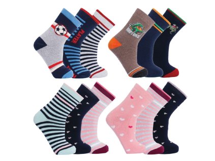 54857 (3 páry) (1 pack) (Barva mix)