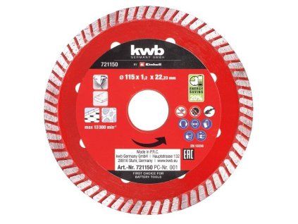 Příslušenství úhlové brusky Extra thin cut disc 115x1,2
